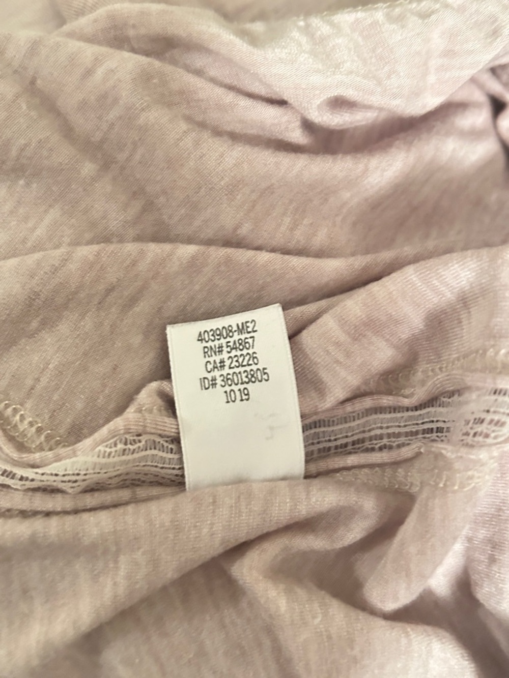 Victoria’s Secret Beige Lace‑Trim Pajama Set | Button Top & Pants | Size XL - Picture 12 of 12
